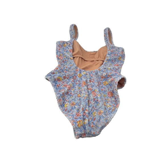 J.Crew Swimsuit Scrunchie Classic Scoopneck Floral Print One-piece Swimsuit 10 - Picture 5 of 11